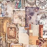 Aromoty 300 Sheets Aesthetic Scrapbook Paper, Vintage Junk Journal Decorative Craft Paper for Journa