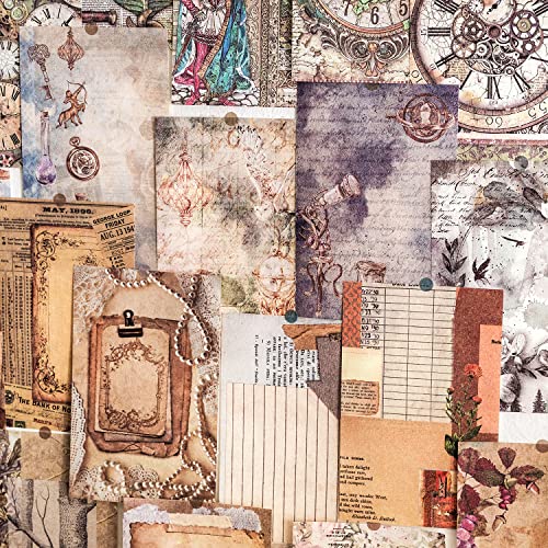 Aromoty 300 Sheets Aesthetic Scrapbook Paper, Vintage Junk Journal Decorative Craft Paper For Journaling Scrapbooking Supplies Art Decoupage Paper Cottagecore Room Decor #TOP21