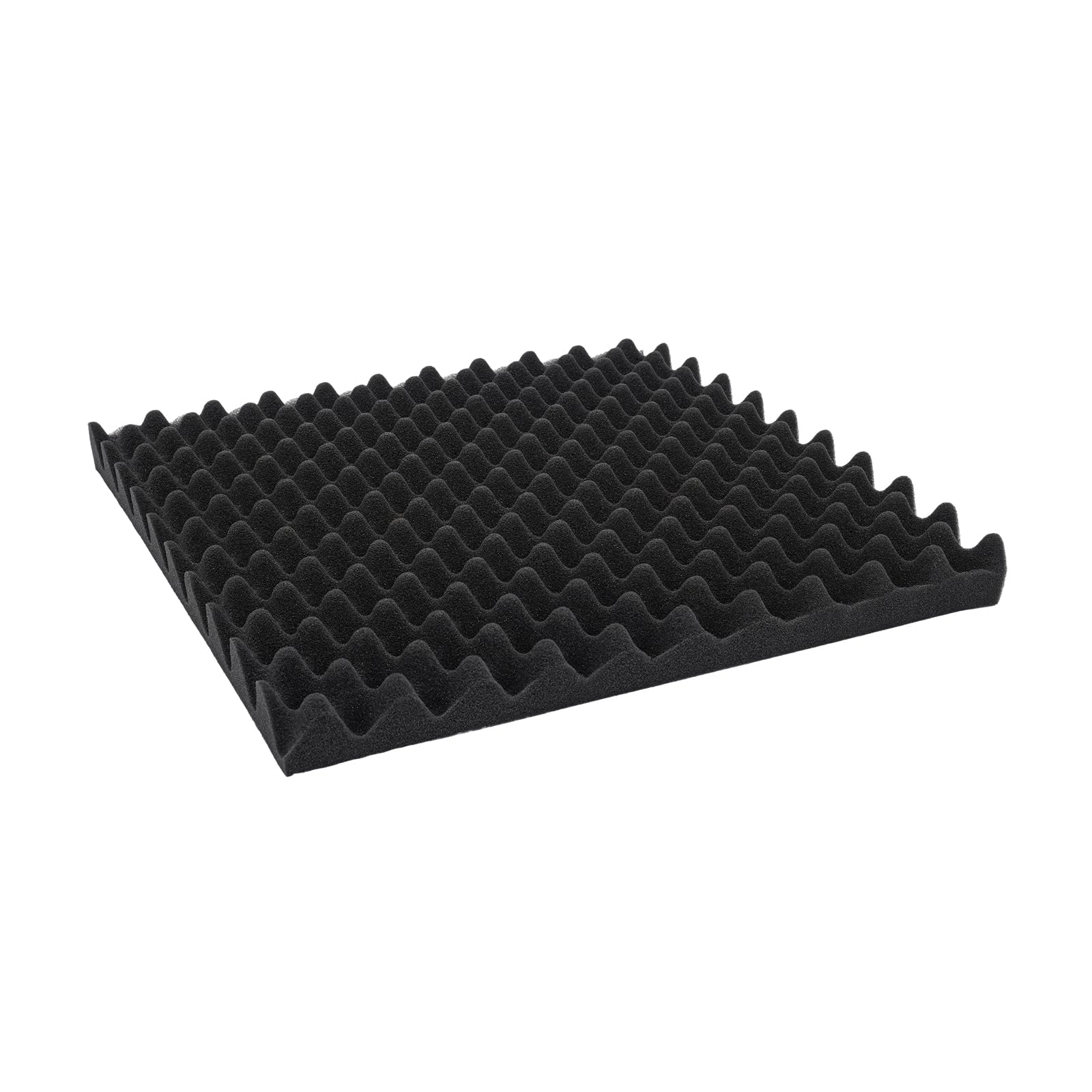 Akustikschaumstoff Polyurethan 50x50x5cm,Akustikschaumstoff Raum Akustik Schall Dämmung Schutz,Anthrazit Raum Akustik Schall Dämmung Schutz,Feuerfest und schwer entflammbar, für KTVs,Bars (Schwarz)