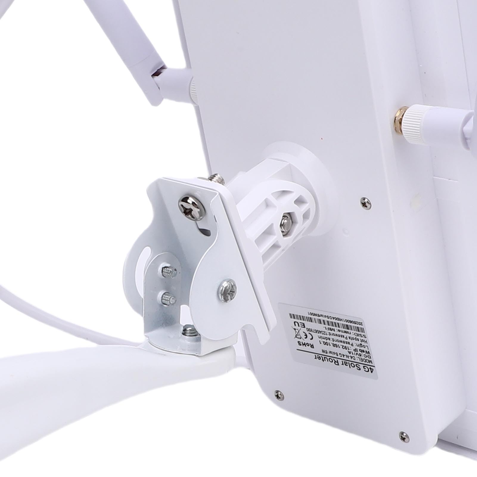 Bewinner Modem 4G LTE a Base di Esterni a Energia Solare con Slot con Scheda SIM, Router WiFi Esterno IP66 con Pannello Solare da 6W, Copertura WiFi da 50 M, (Versione europea (B1/3/7/8/20/28a/40