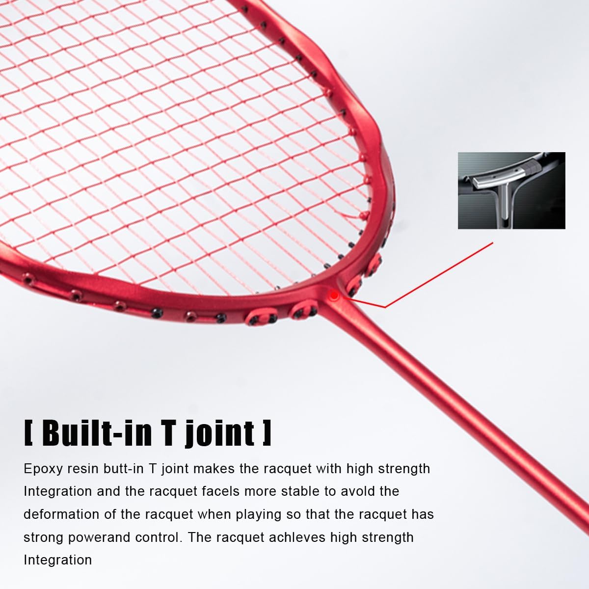 V5 5U Wave Frame G5 Full Carbon Fiber Max 32Lbs Badminton Racket with Carrying Bag Shock Absorbing Nails, Graphite Padel Racquet for Outdoor Backyard Sports Training