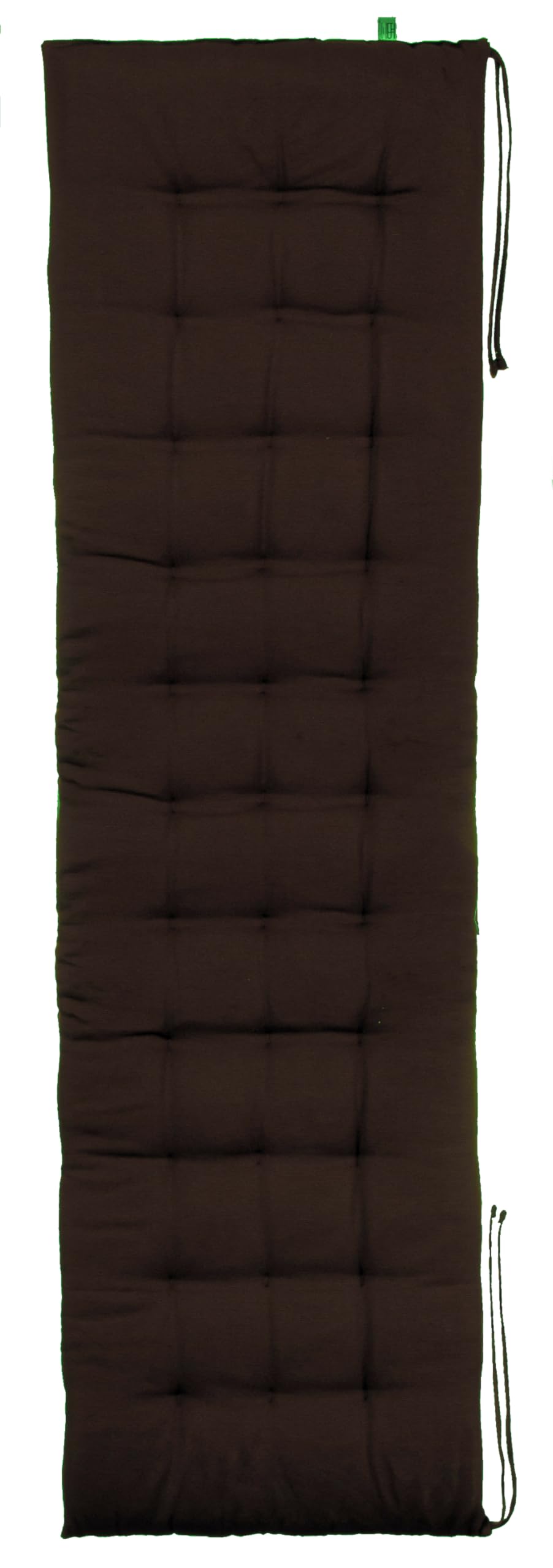 Brandsseller Cuscino per panchina, per esterni/interni, trapuntato, 27 (marrone, 140 x 40 x 4 cm)