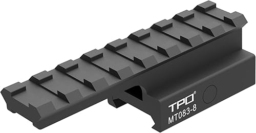 Miniatura 2 de 8-Slot Picatinny Rail Riser Mount, (1"/0.83"/0.5" Height), 3.4" Length Flat Top Mount Adapter and Riser Mount