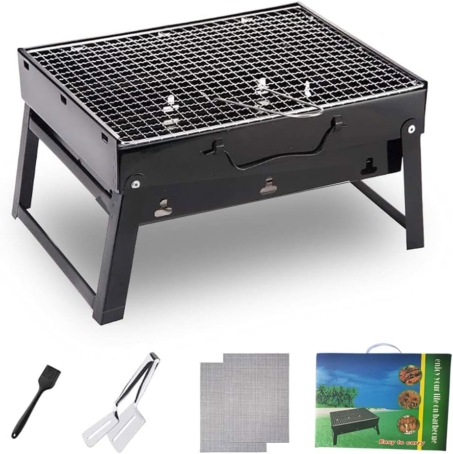 Buy Large Portable Grill BBQ Charcoal Grill RFAIKA 4Piece Foldable
