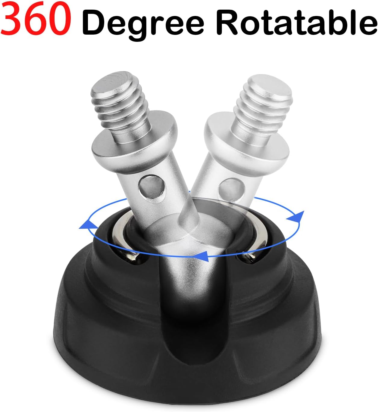 Tripod Rubber Feet with 3/8" Screw,Universal Anti-Slip Thread Big Tripod Feet for 3/8" Screw Holes Width 50mm (3PCS)