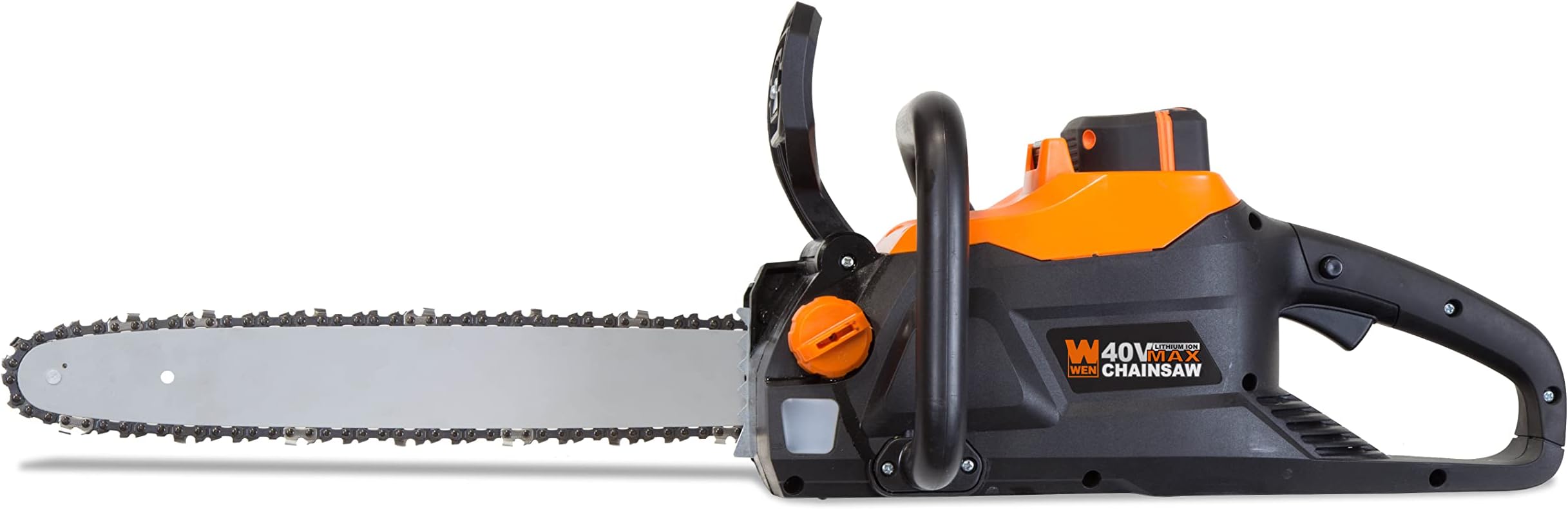WEN Cordless Electric Chainsaw, 16-Inch Brushless with 40V Max 4Ah Battery and Charger (40417)