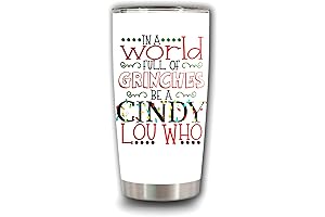 Cindy Lou Who 20oz Stainless Steel Travel Cup
