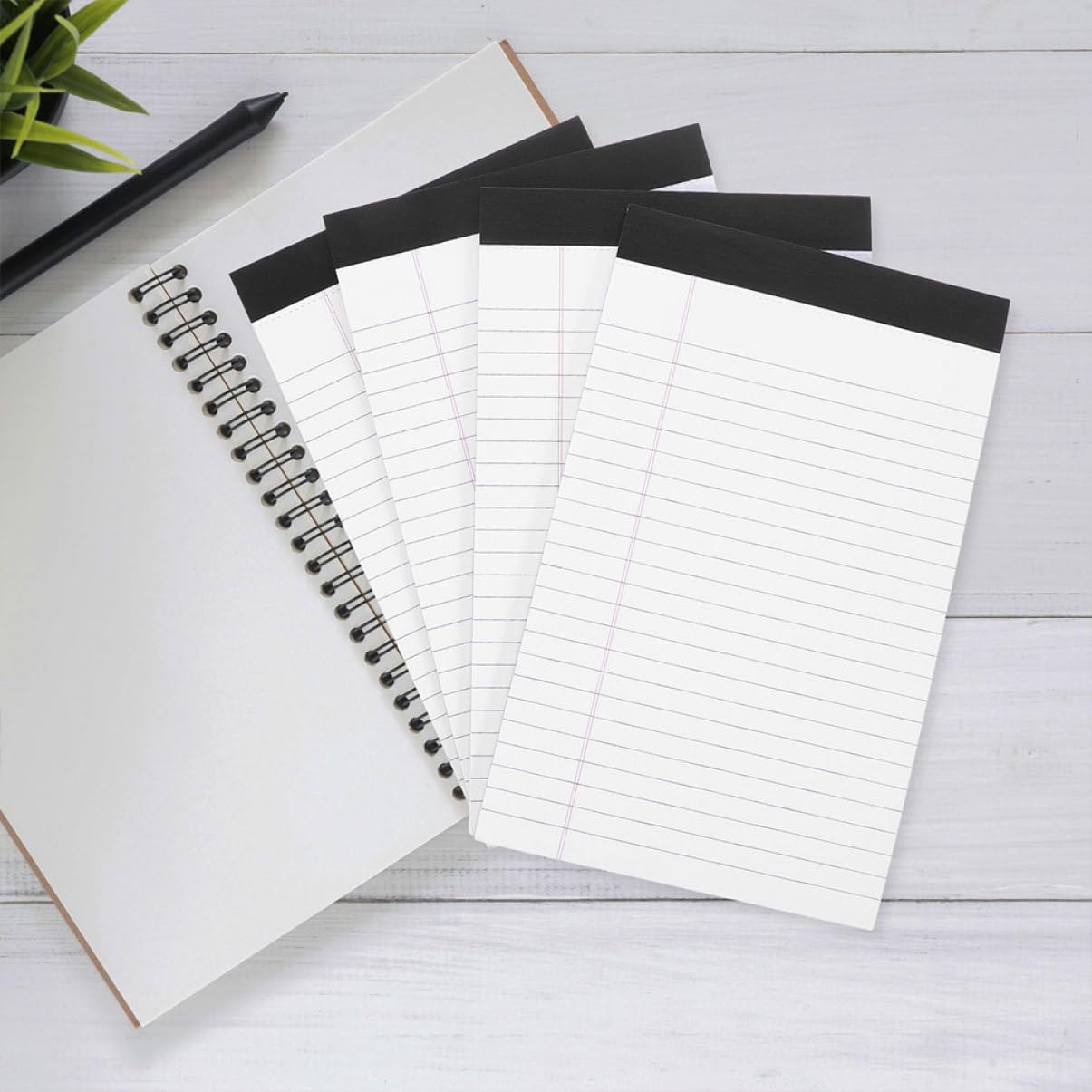 Blocchi Note Legali A5 Carta Stampata a Righe, Quaderni per Appunti da Ufficio e Scuola, Blocchi Tearable Multifunzione 8 Libri da 50 Fogli per Back To School Party