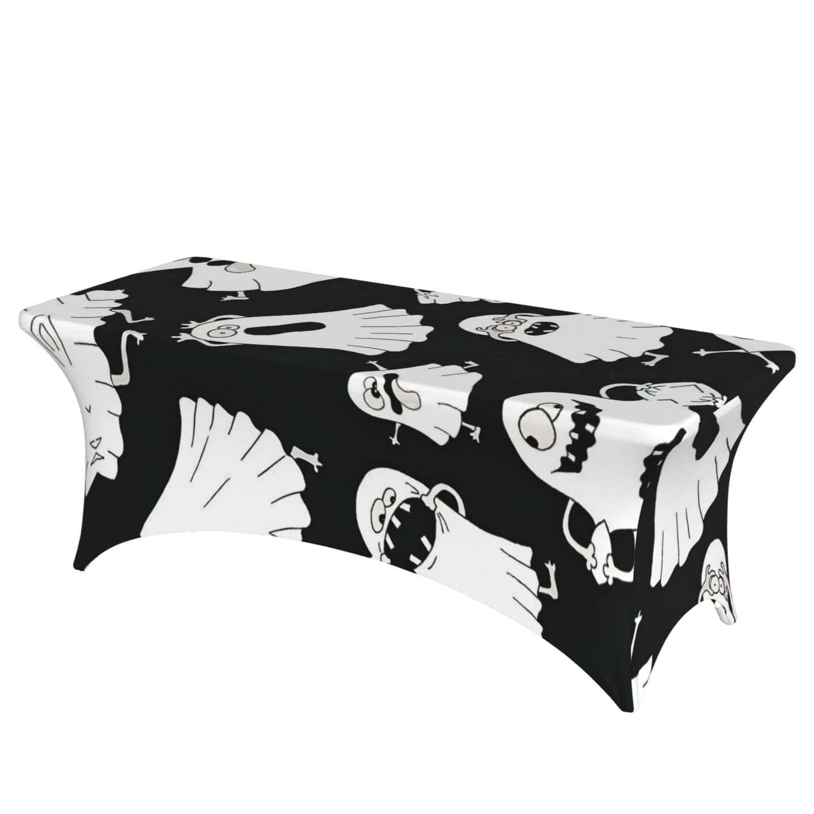 Nappe rectangulaire extensible facile à nettoyer motif fantôme