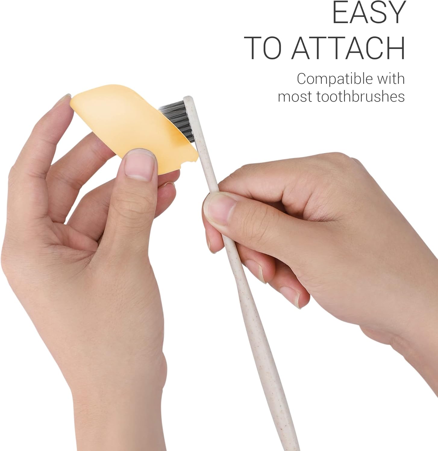 kwmobile Toothbrush Holder Travel Cases Set of 2 Portable Silicone