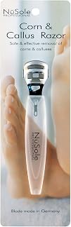 NuSole Professional Corn & Callus Razor w/ 10 Blades - Stainless Steel, Safety, Silver - Adults, Unisex