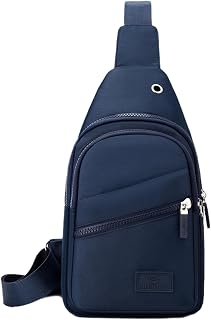 Chest Bag for Men and Women, Sling Backpack with USB Port, Crossbody Sling Bag