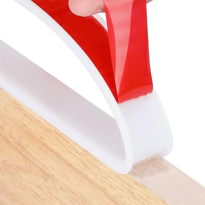 Borde de Chapa con Borde en Forma de U de 5M/196/16.4FT, Protectores de Bandas de Borde autoenchapados Flexibles, Banda de Borde de PTE Suave, Chapa de despegar y Pegar, para reparación de gabinetes,