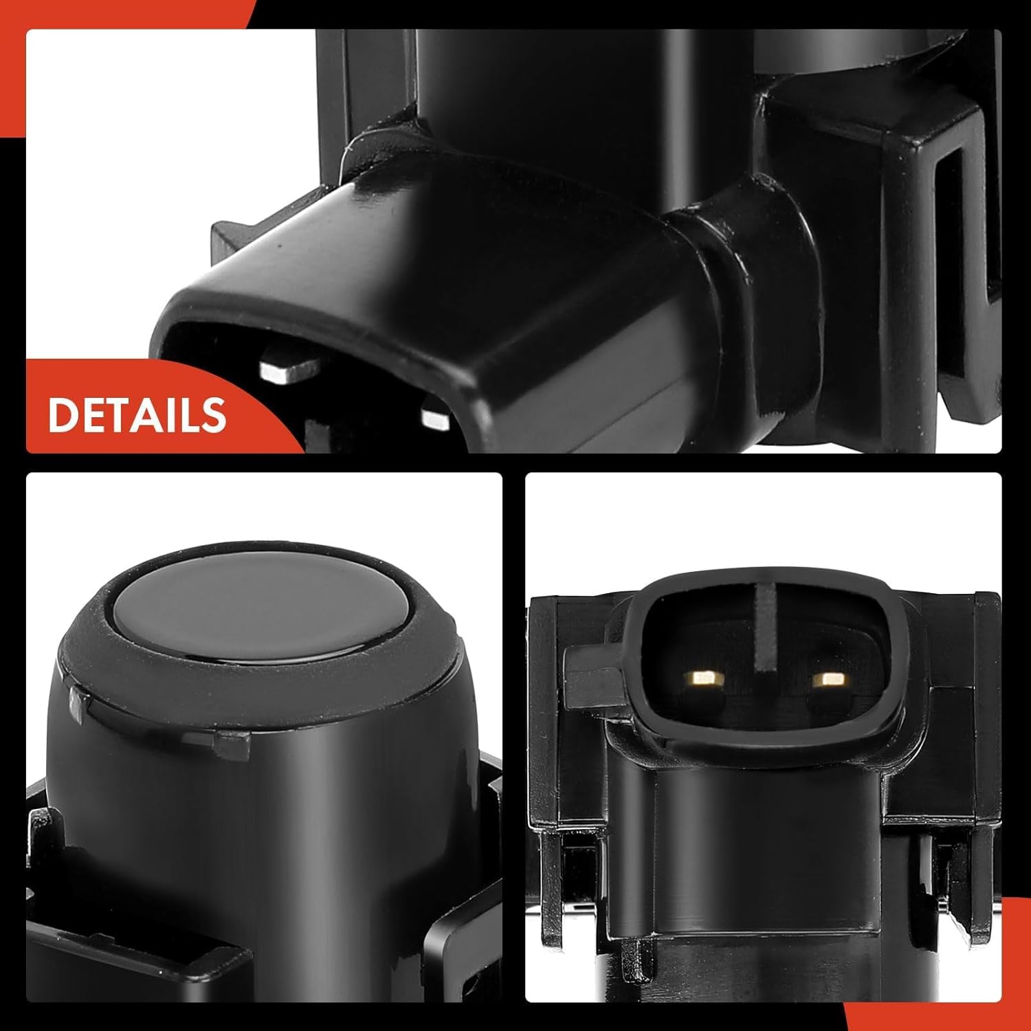 A-Premium 4-PC Reverse Backup Parking Assist Sensor Compatible with Select Toyota & Lexus Models - 4Runner, IS200t, IS250, IS300, IS350, RC200t, RC300, RC350, Replace# 89341-53030, 89341-35010