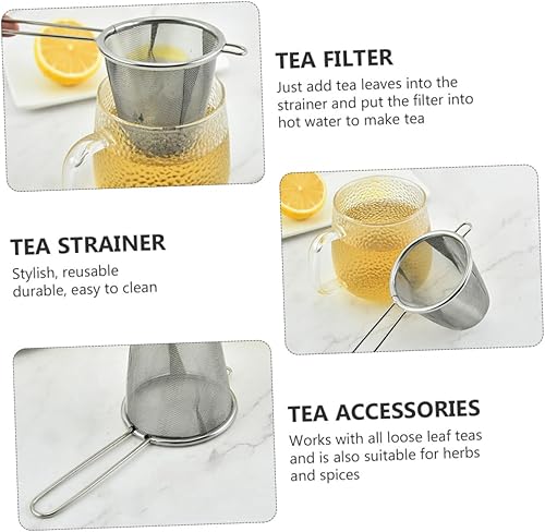 Miniatura 6 de Tamiz de colador de té 2pcs para té e infusores para infusor de acero inoxidable