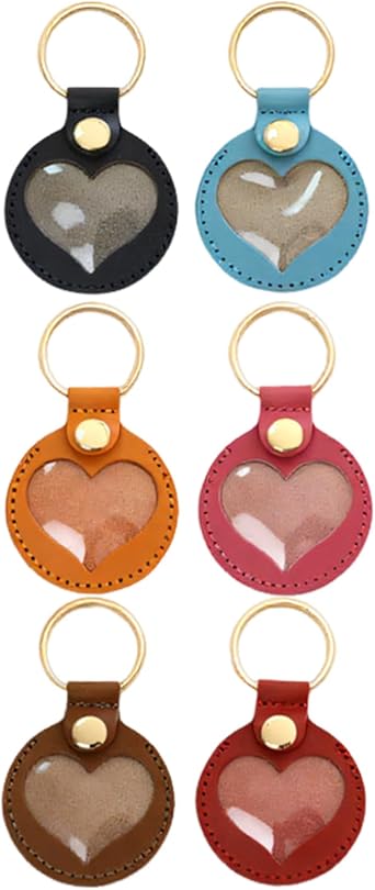 Wesleyyy Dog Hair Keychain, Pet Refillable Hair Charms, Pendant Memorial Heart Shape Backpack Men Purse Charm Bag for Women Collection