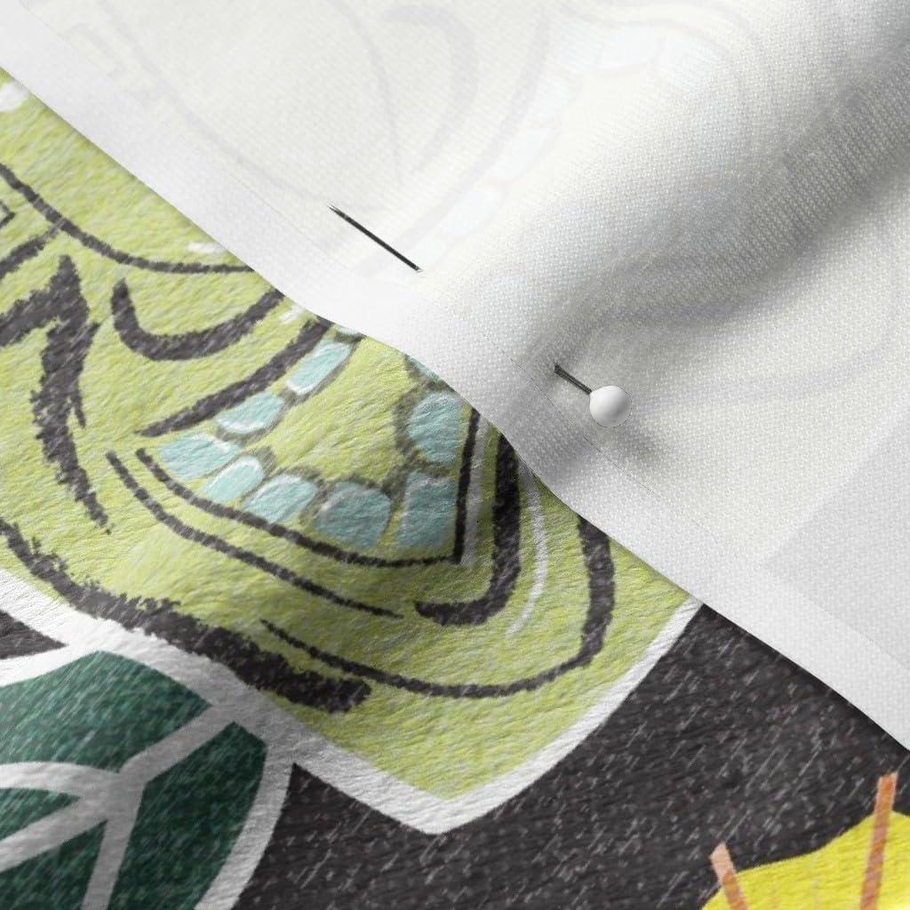 Spoonflower Fabric - Hawaiian Palm Tropical Hawaii Pineapple Cocktail Printed on Minky Fabric by The Yard - Sewing Baby Blankets Quilt Backing Plush