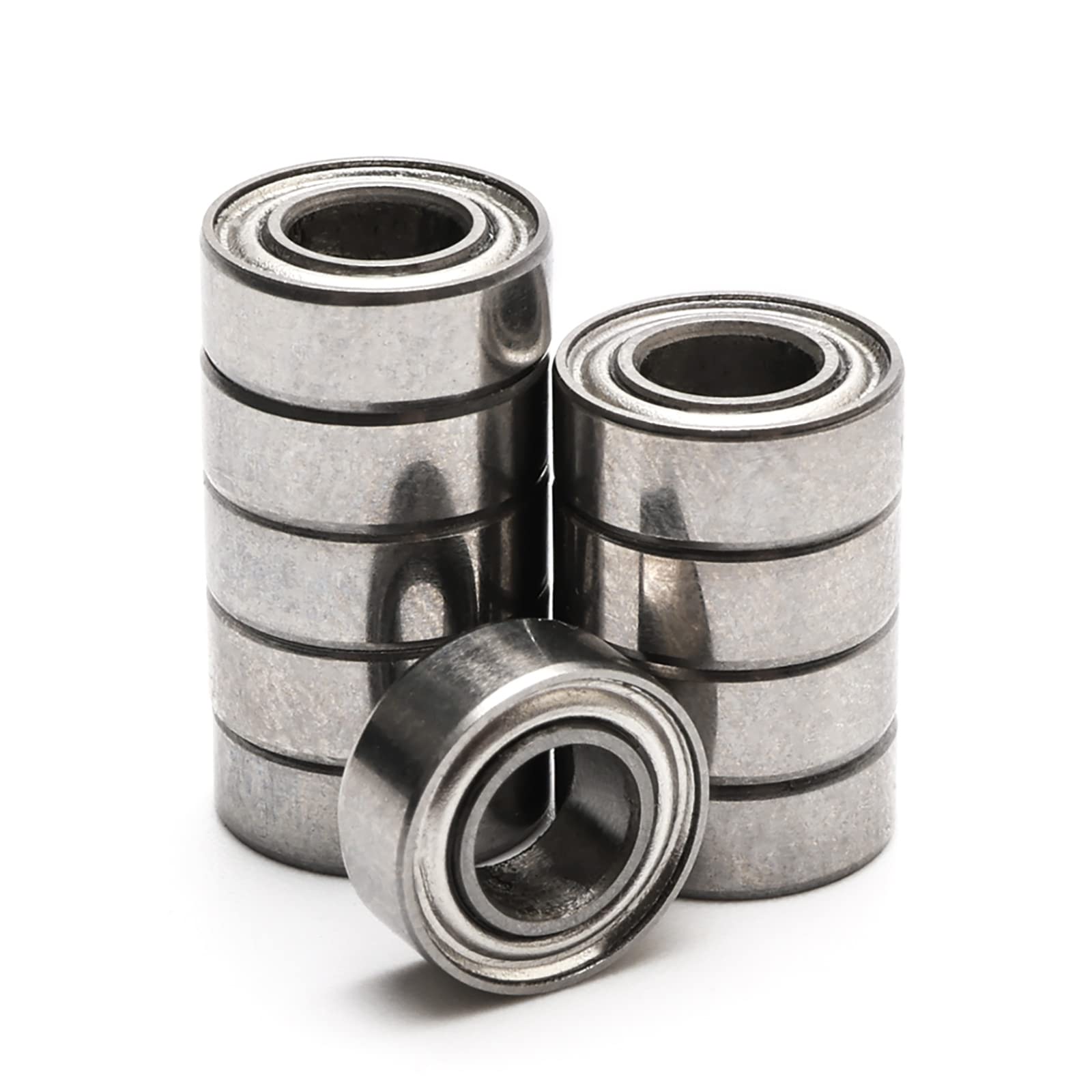 Jiuwu 10 pcs Skateboard Bearings 4x8x3 mm Deep Groove Ball Bearing Ball Bearing MR84ZZ L-840ZZ Roller Bearings