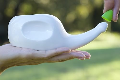 Miniatura 8 de | Hermosa cerámica Neti Pot Sinus enjuague | de presión natural, congestión y tratamiento de la infección