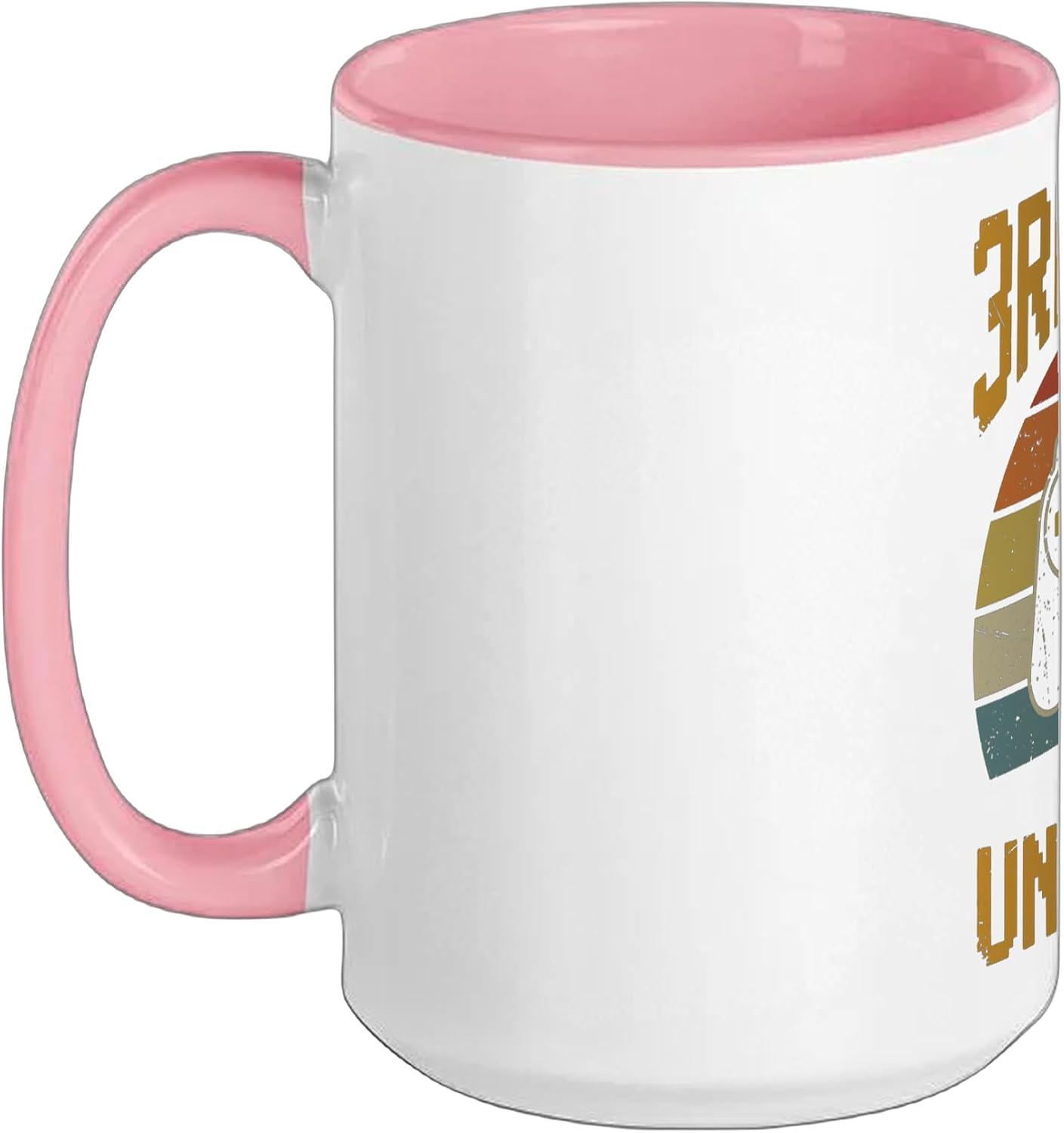 3rd Grade Level Unlocked Back to School Video Game Gamer Tee Ceramic Mug, Pink/White, 15oz
