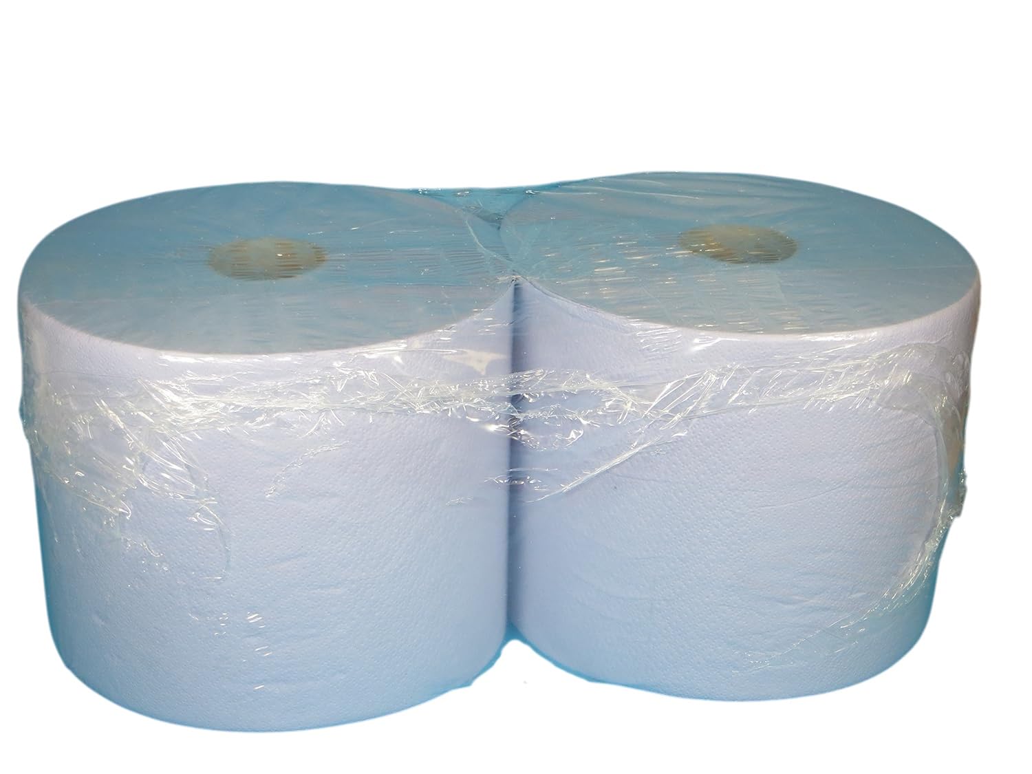 2x Putztuchrollen Putzrollen Papierrollen 2lg 2-lagig blau 1000 Abrisse 36x38cm je Rolle