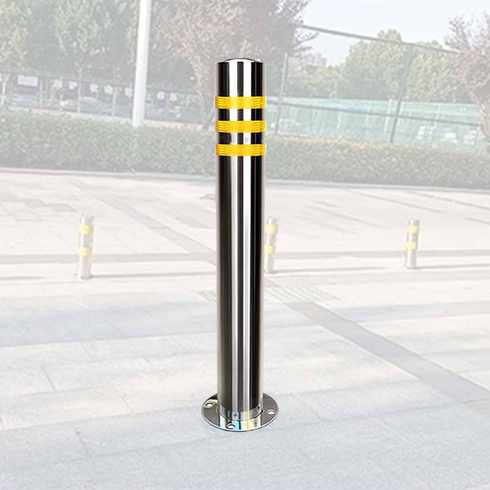 Genérico Barrera de tráfico portátil, Poste delimitador de Seguridad, bolardo de Seguridad Duradero para entradas de vehículos, garajes y estacionamientos: Mejora la Seguridad y controla el Acceso ve