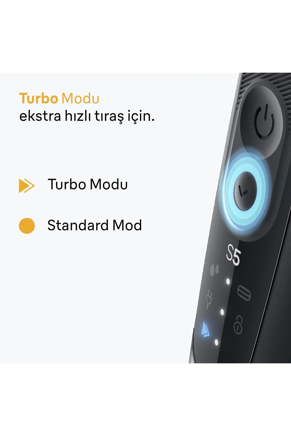 Braun Series 5 Rasoir électrique, Jusqu'à 50 Minutes Capuchon de Tondeuse de Précision, sans fil, Rasoir pour homme Humide et Sec, 100% Étanche, 52-N1200S, Noir