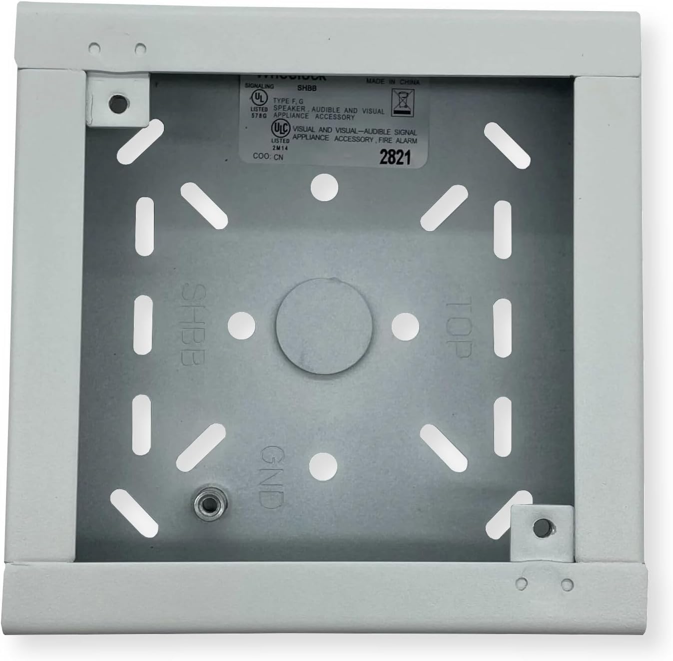 SHBB-W Pack of 25 White Surface Back Boxes for Alarm Speakers