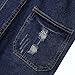 Mujer Mono Vaquero STRIR Mujer Peto Largo Casual Elegante Slim Rotos Rodilla...