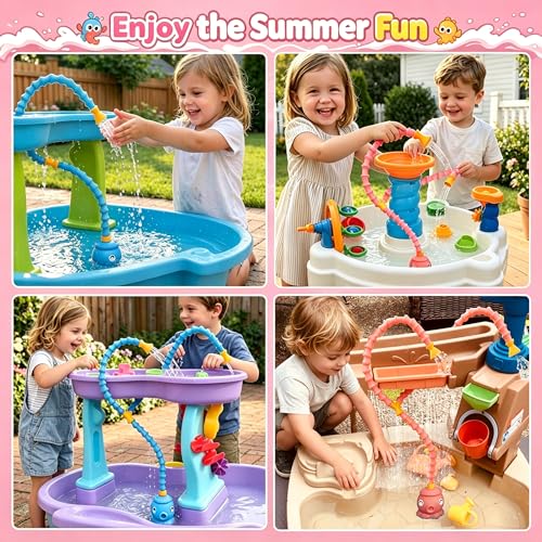 Image of okcool Rechargeable Water Table Pump with Huge Water Output,Water Flow Rate up to 8L /min (2.11 GPM),Kids Sand Water Play Pump,Octopus-Shaped Design,Suitable for Most Water Table on the Market