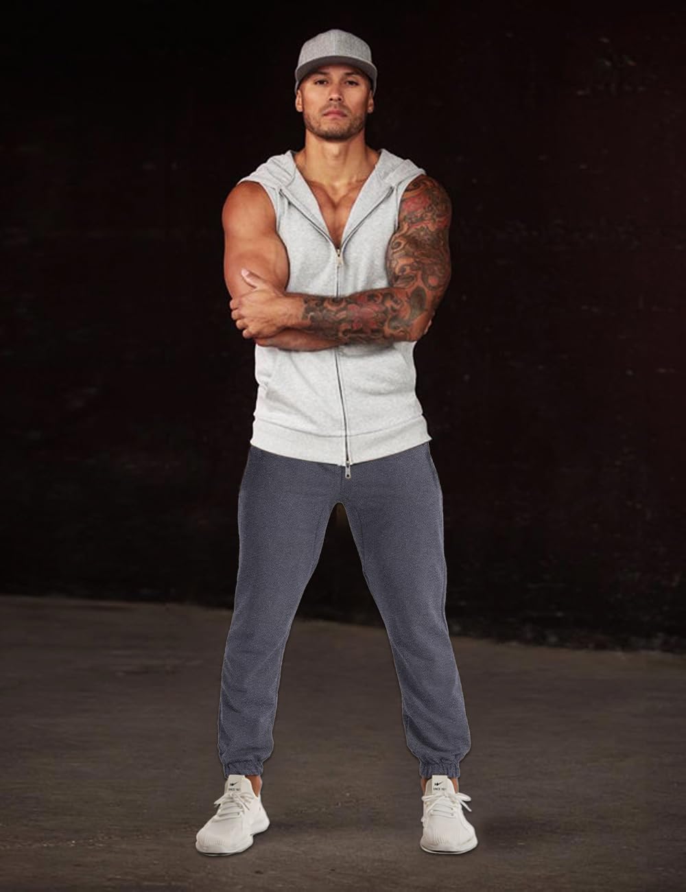 Men's Sweatpants Gym Running Workout Joggers Pants Fitness Track Athletic Trousers Drawstring with Pockets - Image 6