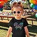 Tewmeu Magical Shirt Girl Cute Magic Graphic Tee Toddler Kids Holiday Vacation Short Sleeve ops 11-12 Years Black