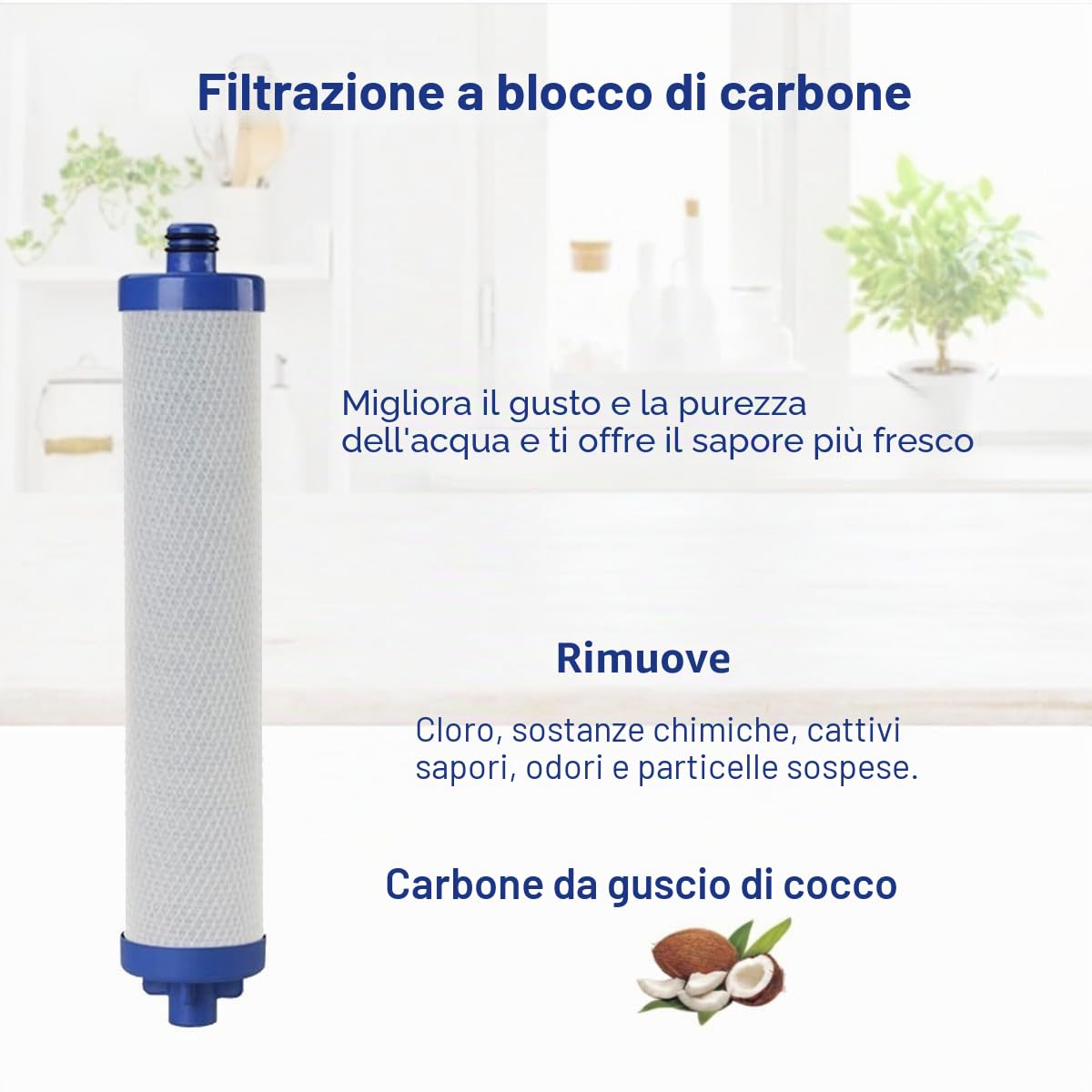 Prefiltro di ricambio compatibile con Culligan AC 30 a osmosi inversa (RO), con membrana