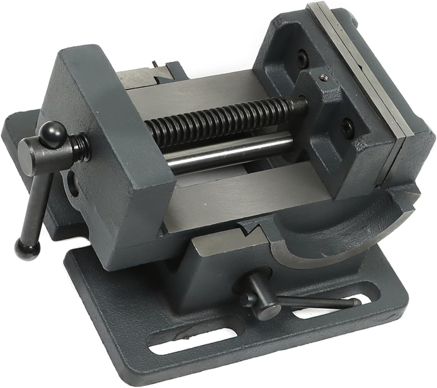 4 Inch 0-90 Degree Swivel Drill Press Tilting Angle Vise Cradle Style Angle Vise Fit for Drilling Machine