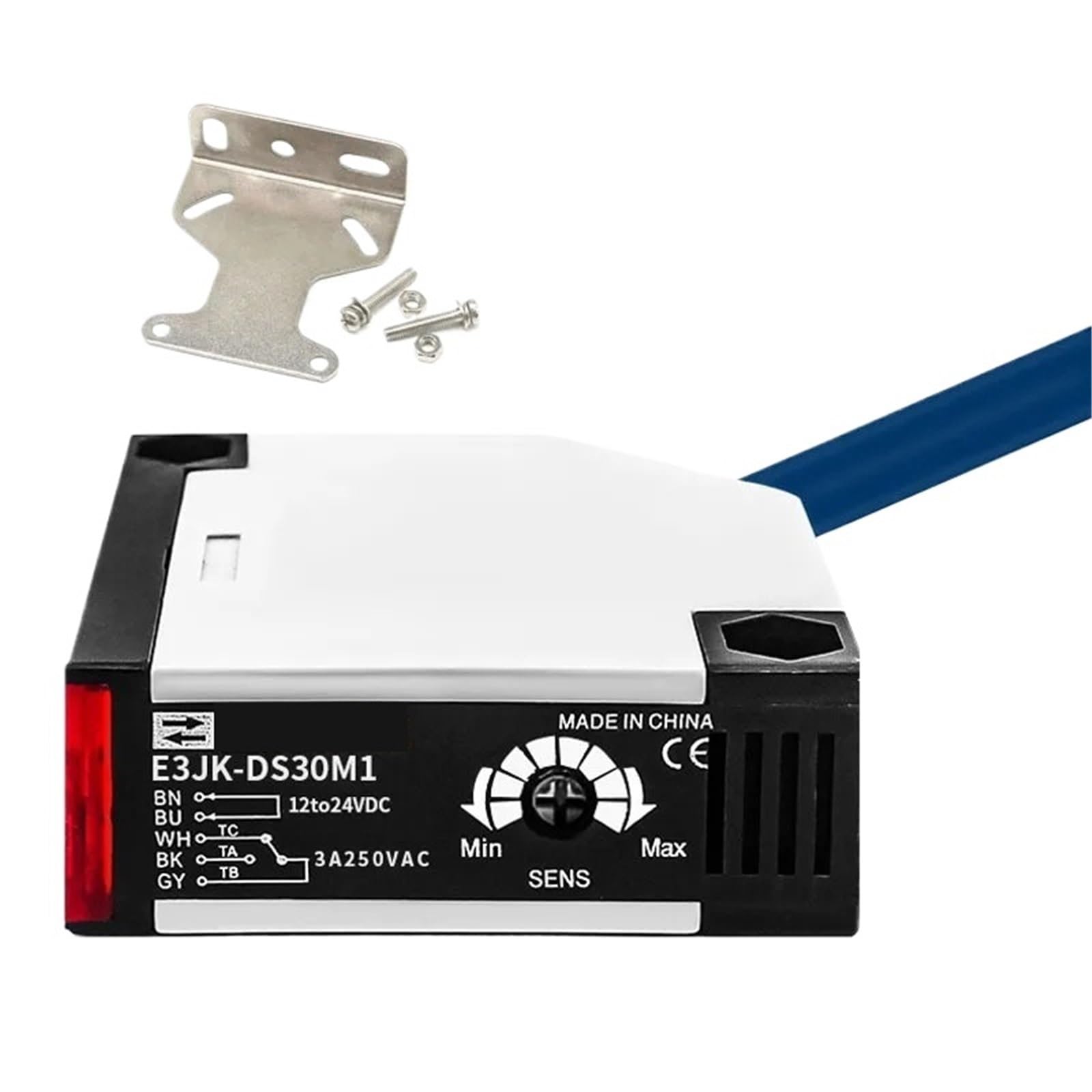 Capteur infrarouge E3JK-DS30M1 à réflexion diffuse 30cm pour tri automatisé