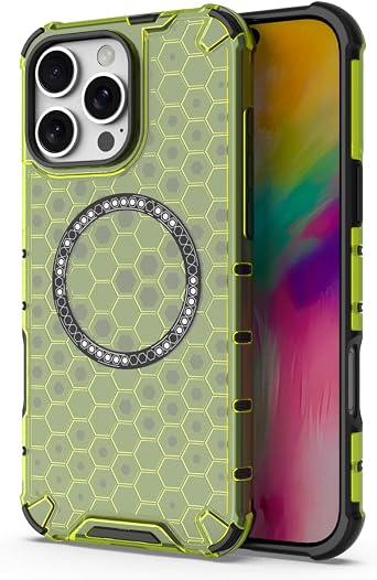 Magnetic Case for Samsung Galaxy M35 5G, Military Grade TPU + PC Shockproof Scratch-Resistant Phone Case for Samsung Galaxy M35 5G-Green