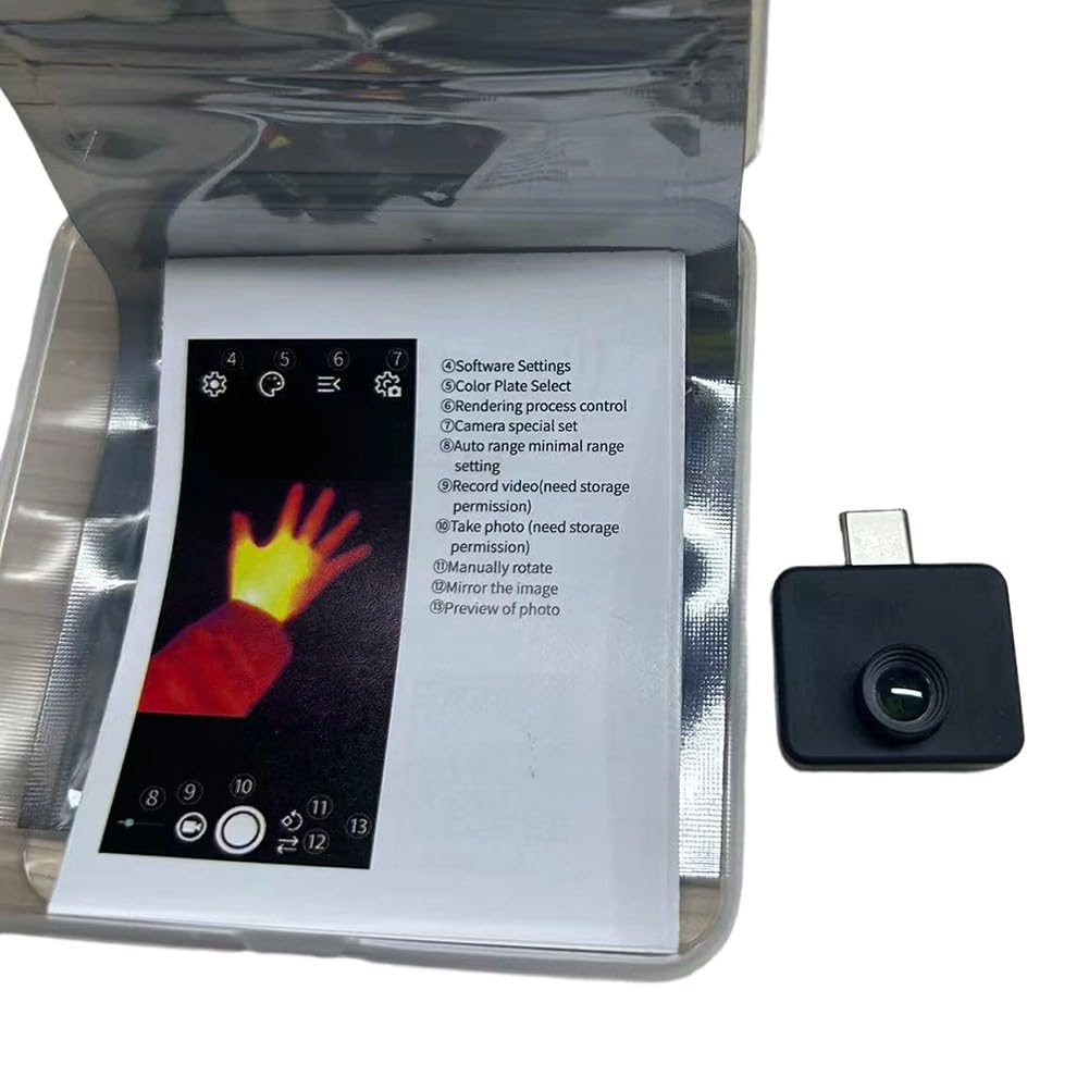 para mini cámara termográfica móvil, -20 a 1000 para rango, tipo-