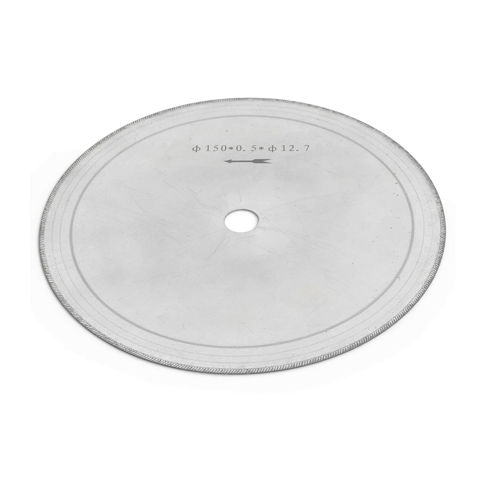 Disco de corte de hoja de sierra lapidaria de diamante ultrafino de 6 pulgadas y 150mm, cenador de 1/2 "para joyería de vidrio de piedras preciosas, 5 uds.