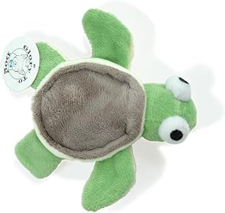 Glory To Dog TinyToy Plush Green Turtle Very Small Dog Toy for Small and Toy Breed Dogs