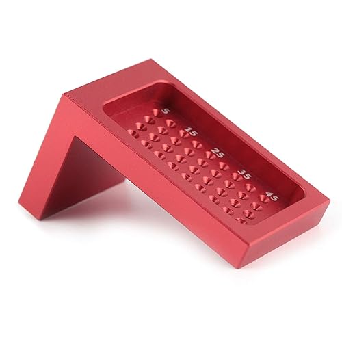 Miniatura 7 de Herramienta de medición de signo de escritura tipo T, regla de calibración Red Carpintería T Tipo Herramienta de medición de señal de escritura de