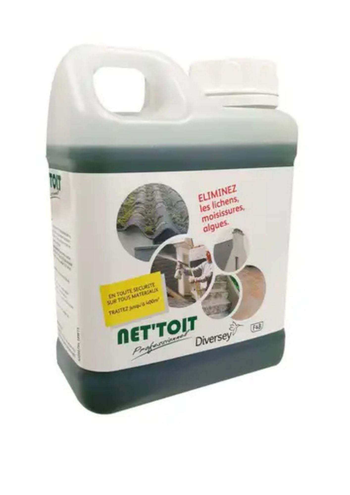 Bidon 1l Contre les Mousses, Lichens, algues Compatible avec NET'TOIT 3444359072559