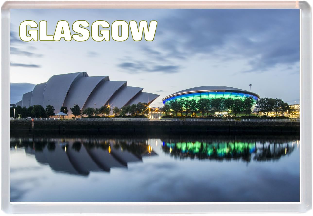 Baked Bean Store Multicolor Glasgow - Scotland - Jumbo Fridge Magnet 96 X 67Mm Bbsfhm1530