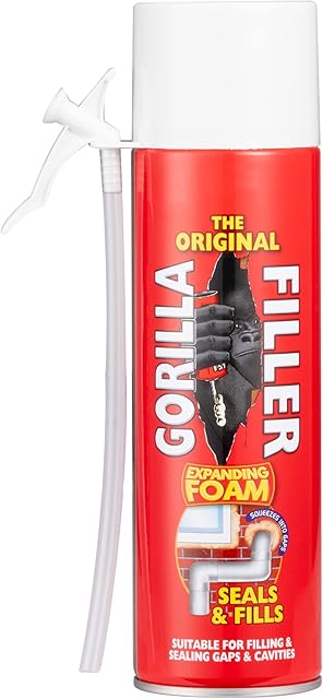 Multipurpose Expanding Adhesive Quick Action Foam Filler Gaps Cracks Cavities Builders Heavy Duty Weatherproof Insulating Sealing Draft Excluder DIY (500ml)