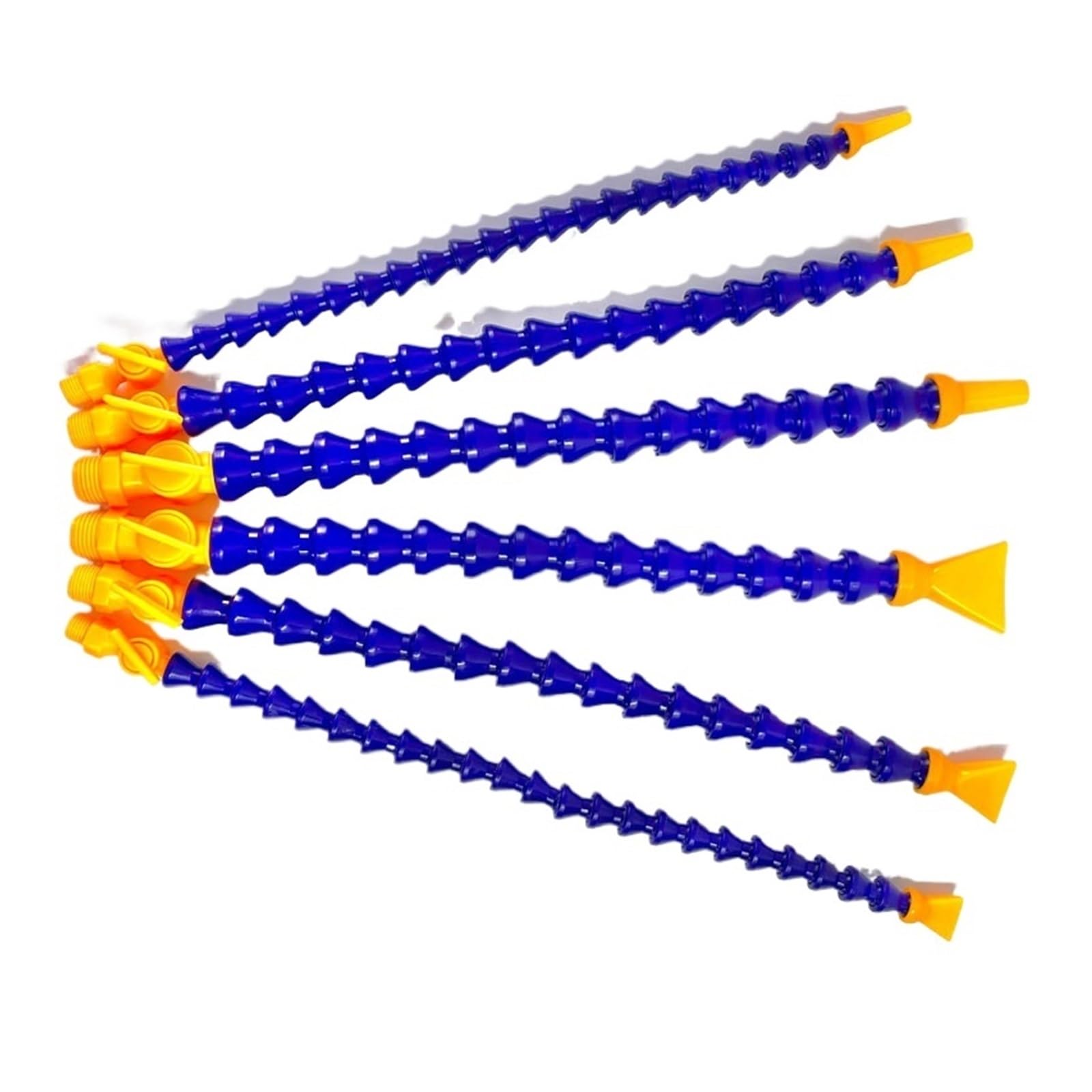 1 stücke Pneumatische Rohr 1/4 "3/8" 1/2 "Außengewinde Kunststoff Flexible Wasser Öl Kühl Rohr Schlauch for drehmaschine CNC Maschine (Color : Round-600MM, Size : 3/8")