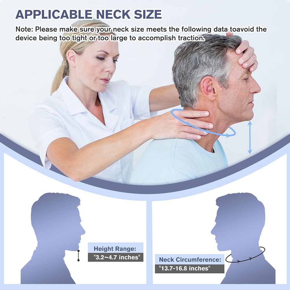 ALPHAY Cervical Neck Traction Device,Electric Air Pump with 3 Power Traction, Built-in 8 Airbag, Neck Pain Relief and Relaxation - Image 3