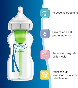 Dr. Brown's 270 ml PP Geniş Ağız Anti-Kolik Options+, Dinozor Desenli, Tekli paket