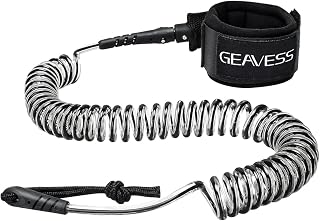 SUP Leash 11 Foot Coiled Stand Up Paddle Board Surfboard Leash Stay on Board Ankle Strap