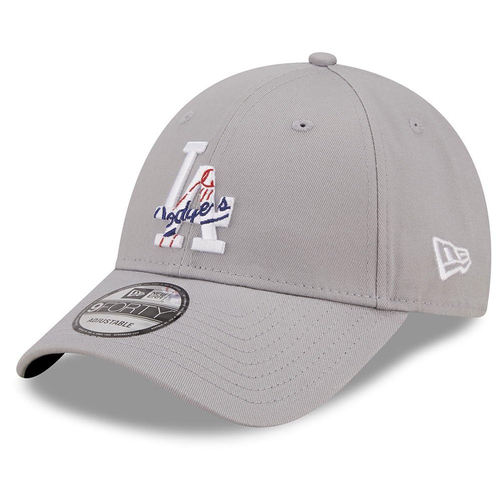 New Era 9Forty Strapback Cap Logo INFLL Los Angeles Dodgers Gray