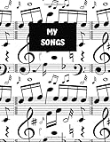 Photo Gallery my songs notebook: book of sheet music paper for musicians & composers Photo Gallery my songs notebook: book of sheet music paper for musicians & composers