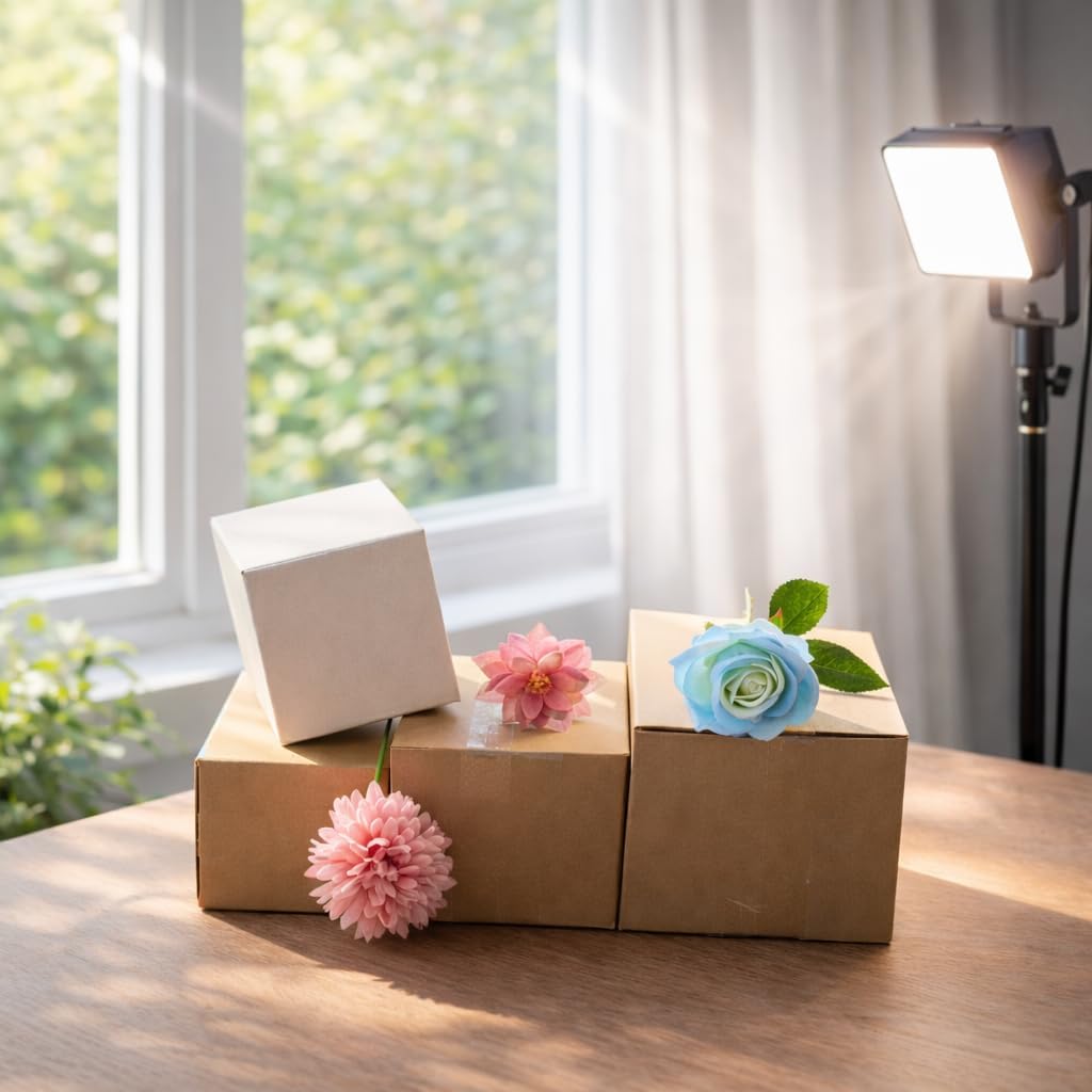 4x4x4 Inch Small Shipping Boxes 50 Pack, Snugglestone Brown Corrugated Cardboard Boxes for Small Business Mailing, Packaging, Kraft Cube Box Mailers